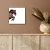 Paard - Springen - Modern aluminium wit klein -sfeer4