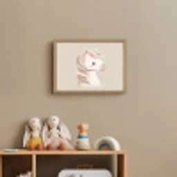 Pony - Minimalistisch - Pastel Light Box met batterij (Wandlamp kind) middel -sfeer2_kind