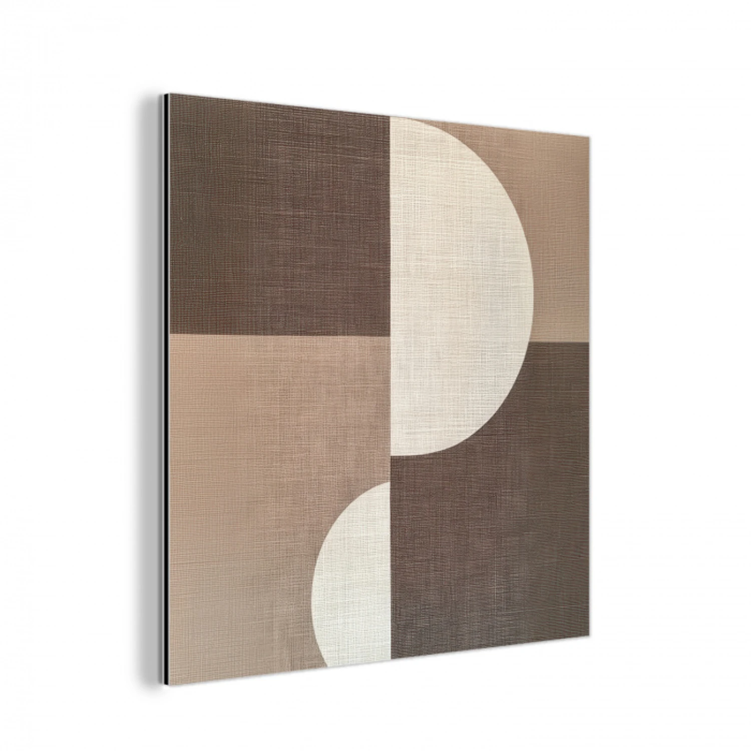 Raster - Halve cirkels - Contrast aluminium wit klein -3d