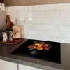 Herfst - Boeket - Oranje Inductie beschermer vinyl 3mm middel -sfeer3