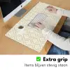 Floraal - Ornament - Beige Muismat XXL klein 681 -sfeer3