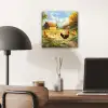 Kippen - Landelijke rust - Natuur aluminium wit klein -sfeer5