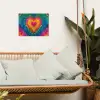 Hart - Tie Dye - Kleurrijk tuinposter los doek klein -sfeer7