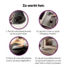 Slangenprint - Python - Bruin Inductie beschermer vinyl 3mm middel -zzzzzzz-cc-werking