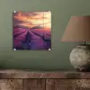 Lavendelveld - Zonsondergang - Paars plexiglas 5mm klein -sfeer3
