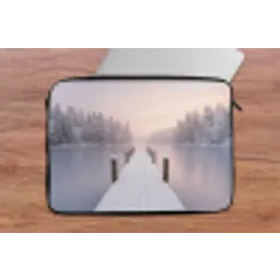 Steiger - Meer - Mist - Winter - Serene laptophoes neopreen klein -tafel