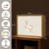 Walvis - Minimalistisch - Bloemen - Stippen Light Box met batterij (Wandlamp kind) middel -USP_websiteoverzichtNL