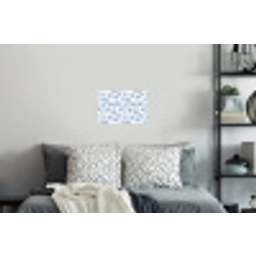 Waaier - Modern - Blauw Muursticker klein 286 -slaapkamer