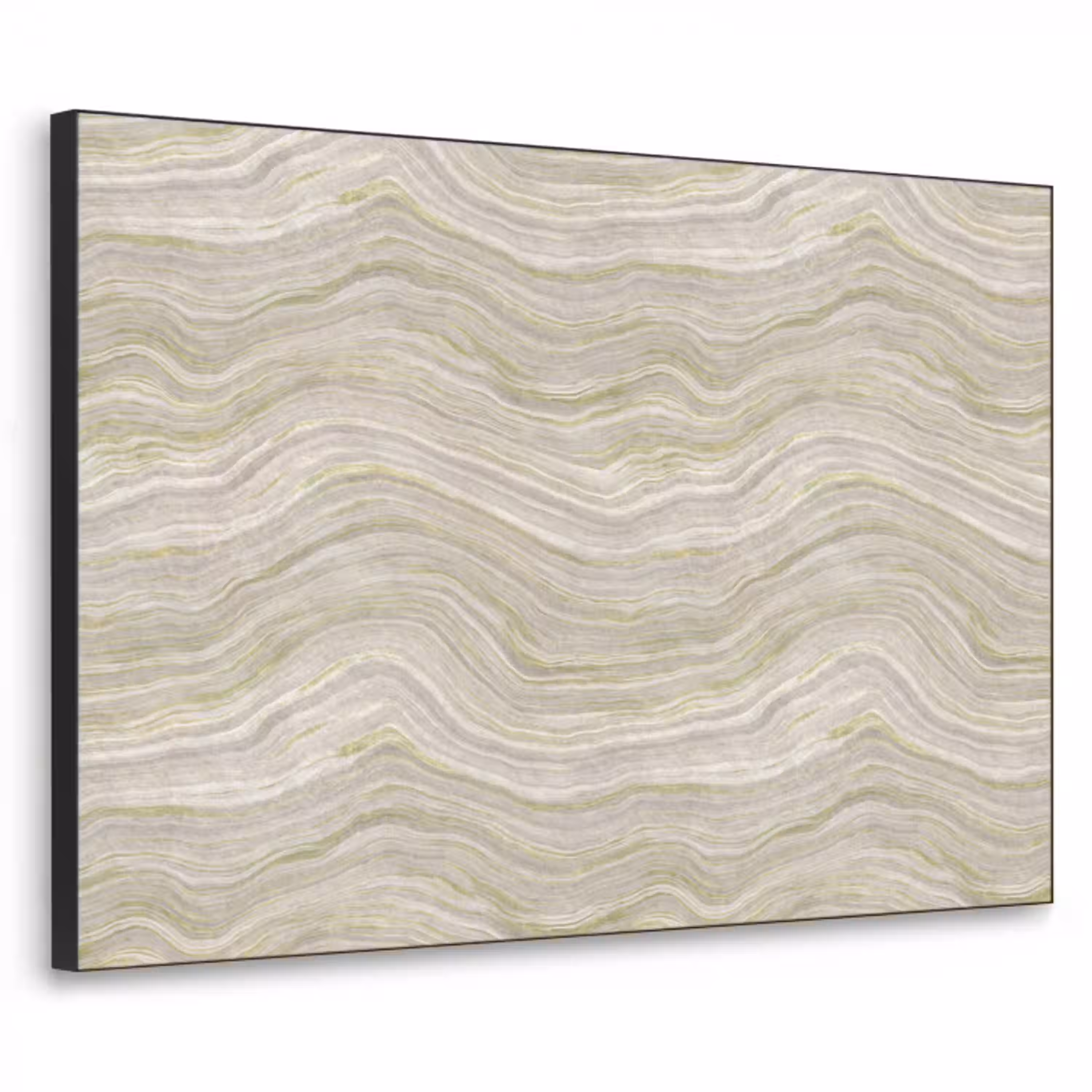 Patroon - Sereen - Groen Textielframe zwart klein 947 -3d