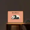 Panda - Slaap - Oranje Light Box met batterij (Wandlamp kind) middel -sfeer1_kind