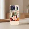 Wijnflessen - Takken - Sinaasappels Telefoonhoesje iPhone 17 Pro klein -sfeer2