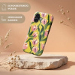 Tulpen - Botanisch - Geel Toughcase MagSafe Apple iPhone 17 klein 1017 -USP_RandenV_NL