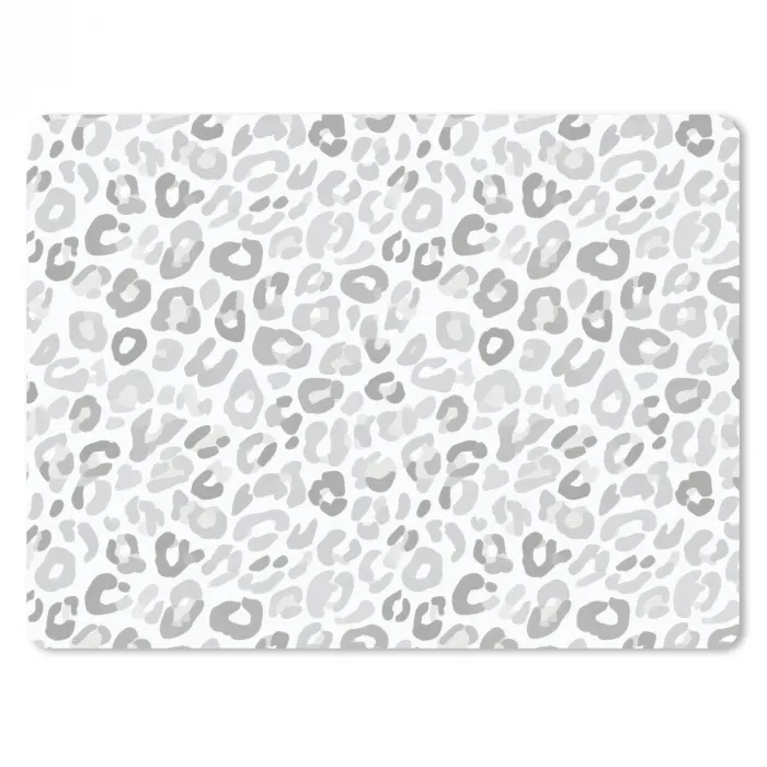 Luipaard - Motief - Grijs muismat rubber klein 262 -3d