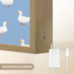 Ganzen - Elegant - Blauw Light Box met batterij (Wandlamp) middel 907 -USP_websiteoplaadbaarDE