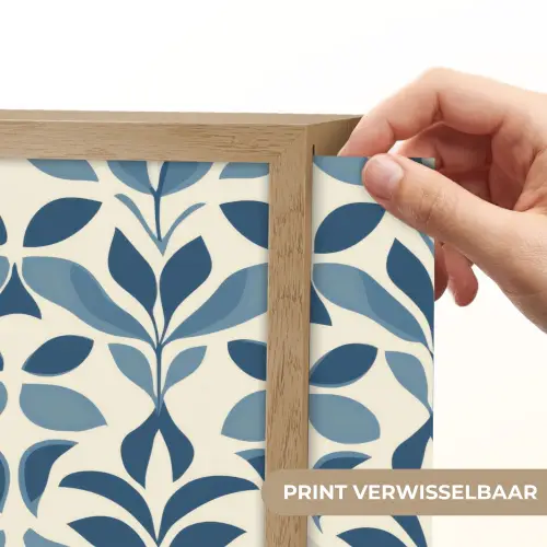 Flora - Modern - Blauw Light Box met batterij (Wandlamp) middel 907 -USP_websiteprintNL