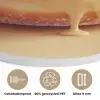 Donut - Romig - Poedersuiker - Beige Akoestische PET Vilt - Rond klein -closeup_NL