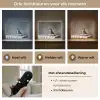 Bengaal - Kat - Tafelkleed - Zwart - Wit - Dier Light Box met batterij (Wandlamp) middel -USP_lichtkleurNL