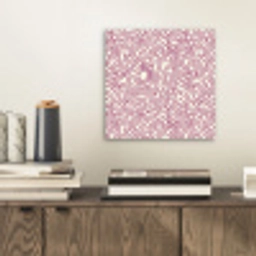 Kronkelende lijn - Magenta - Crème aluminium wit klein 46 -sfeer1