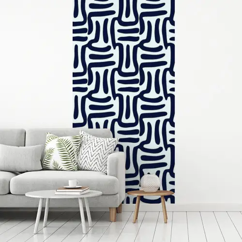 Abstract - Modern - Blauw fotobehang vinyl groot 64 -woonkamer
