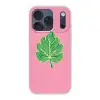 Blad - Groen - Illustratie - Minimalistisch Telefoonhoesje iPhone 17 Pro klein -3d