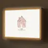 Huisje - Roze - Quote - Moeder Light Box met batterij (Wandlamp) middel -z3d_website