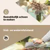 Bloesems - Zonlicht - Quote - Wit Inductie beschemer met haakjes klein -ky-schoon-nl
