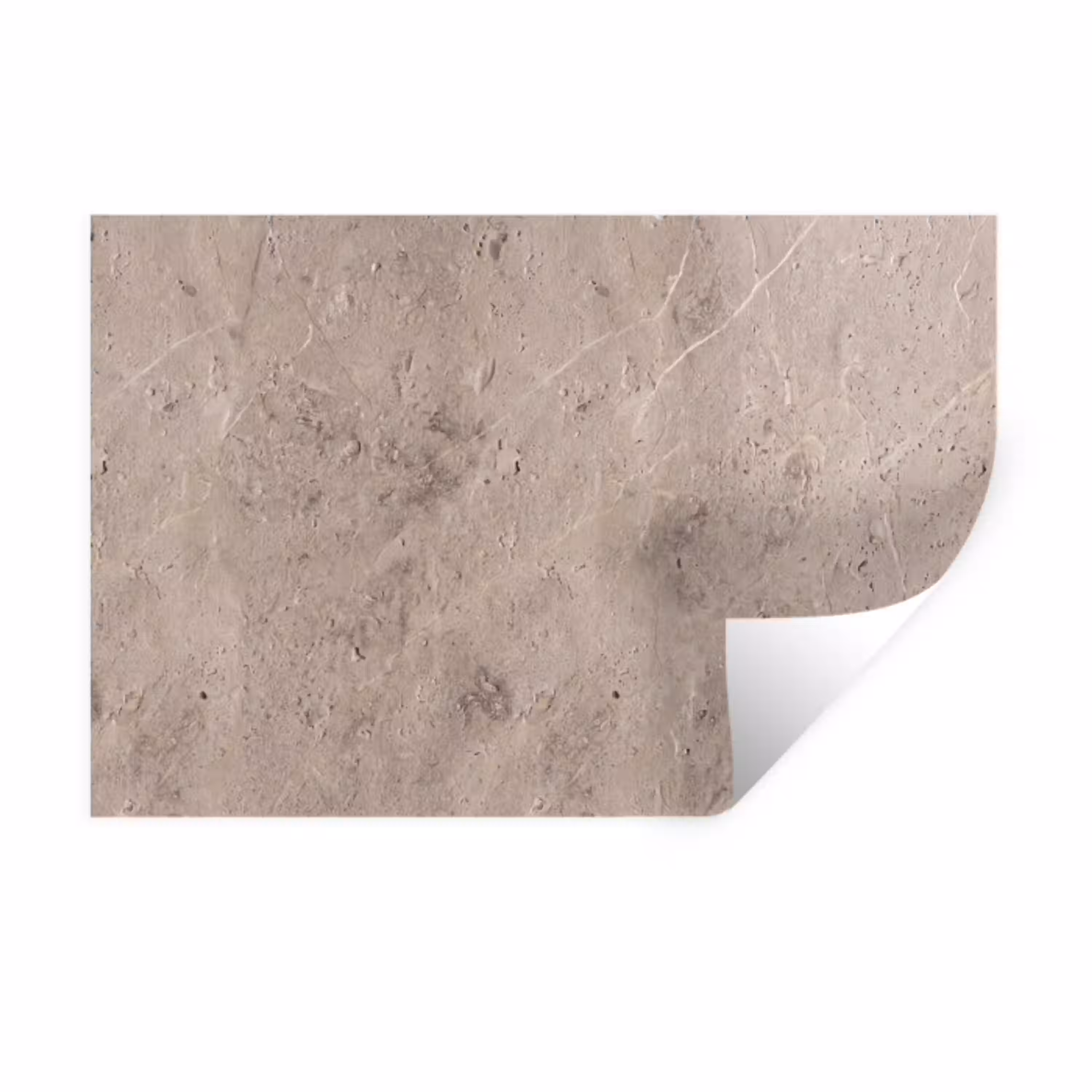 Textuur - Steen - Patroon - Rustiek - Beige Muursticker klein -3d