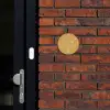 Mosterdgeel - Sierlijk Naambord Rond klein -sfeer1-rond-XS