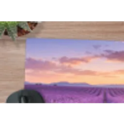 Lavendel - Veld - Natuur - Paars muismat rubber klein -closeup