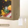 Fastfood - Graffiti - Hamburger - Eten - Modern Light Box met batterij (Wandlamp) middel -USP_websiteoplaadbaarNL