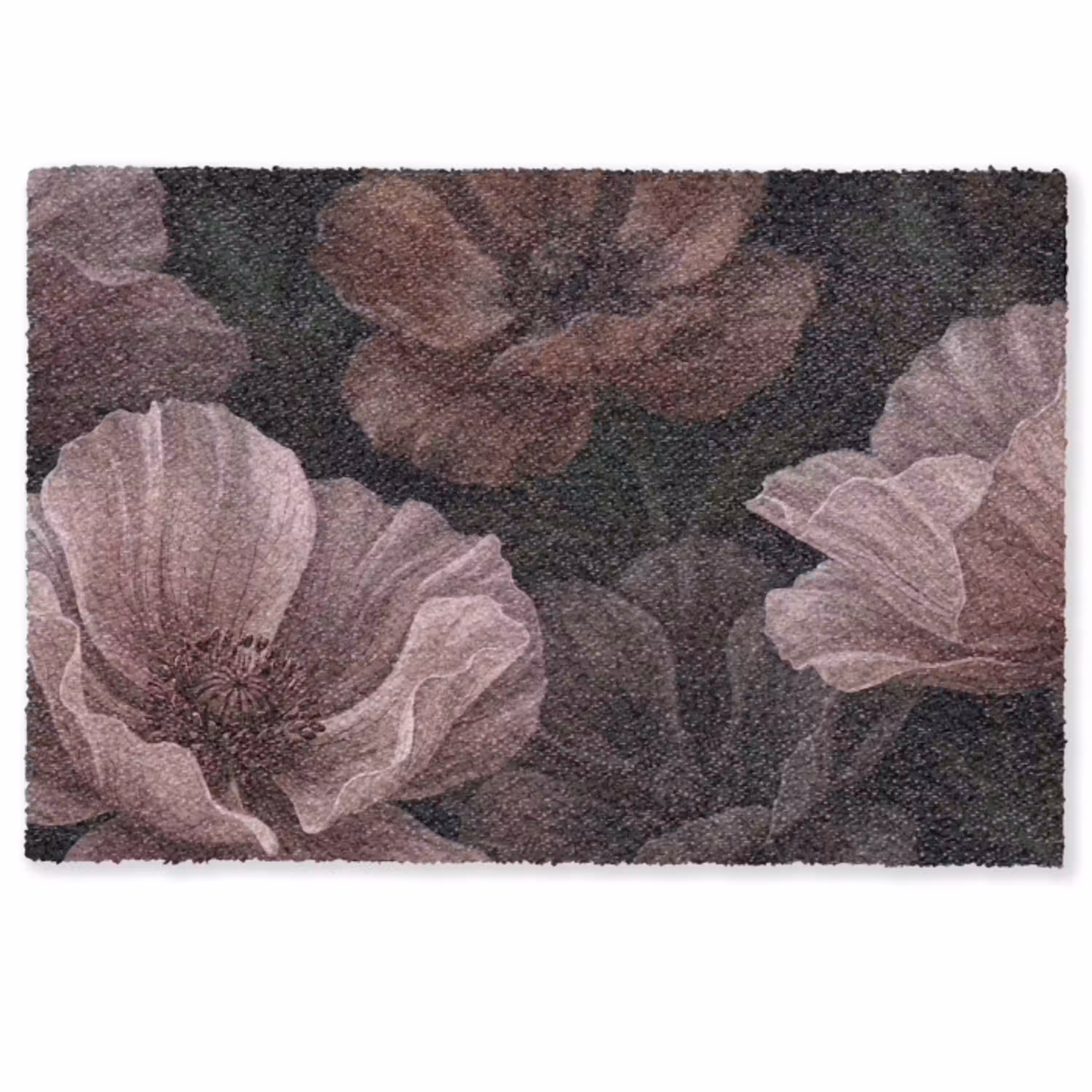 Bloemen - Natuur - Roze - Donker - Modern Deurmat klein -zkaufland3d