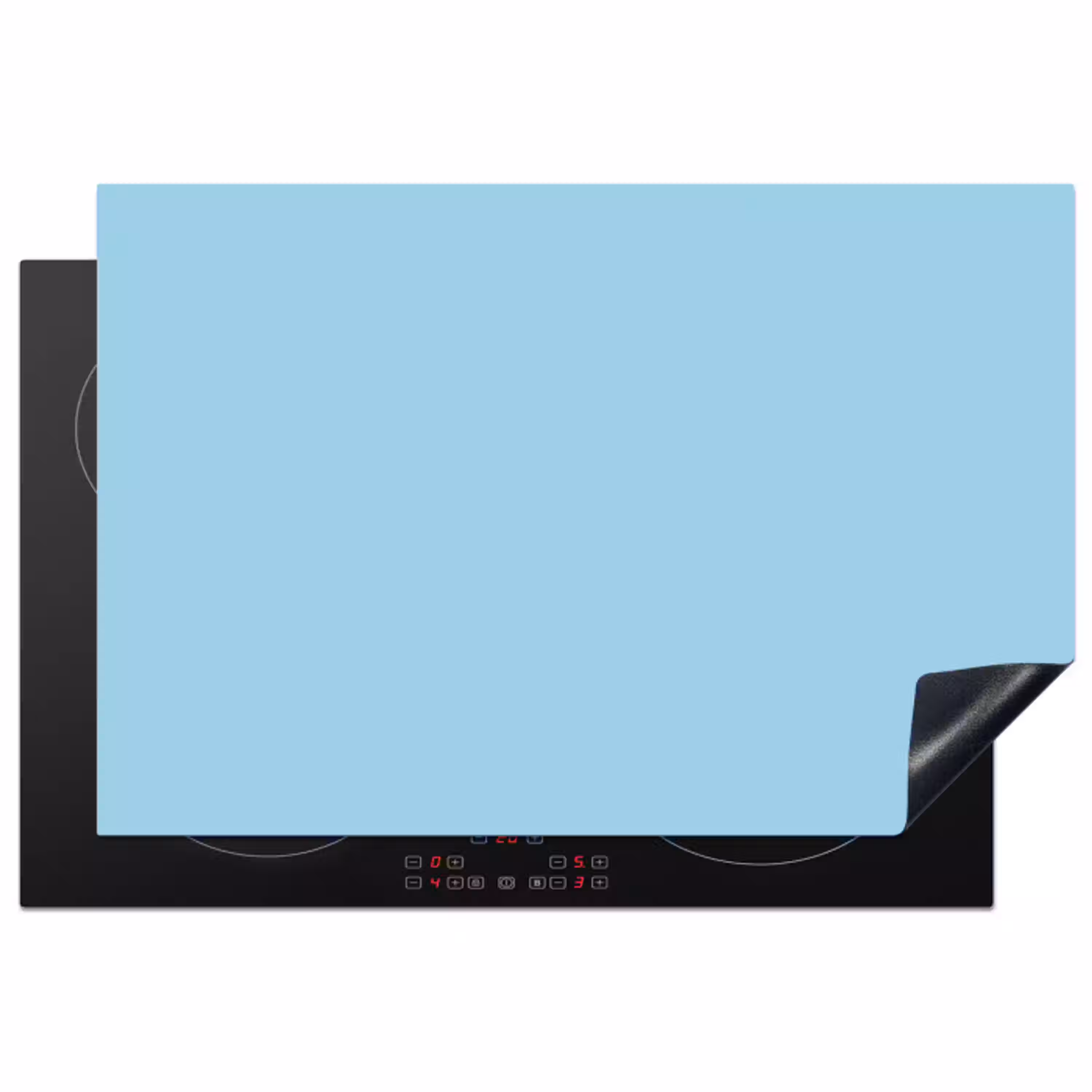 Ice - Blue - Blauw Inductie beschermer vinyl 3mm klein 276 -3d
