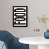 Food - Zwart - Wit - Decoratie fotolijst zwart zonder passe partout klein -sfeer4
