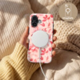 Botanisch - Bloemen - Rood Toughcase MagSafe Apple iPhone 17 klein 1017 -USP_MagsafeV