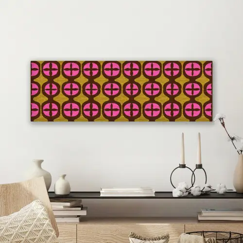 Modern - Patroon - Roze canvas 2cm klein 828 -sfeer6