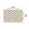 Touw - Gebreid - Beige Placemat vinyl groot 368 -specs