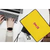 Smile - Roze - Geel laptophoes neopreen klein -bureau