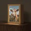 Koe - Bloemen - Weiland Light Box met kabel (Tafellamp) klein -z3d_website