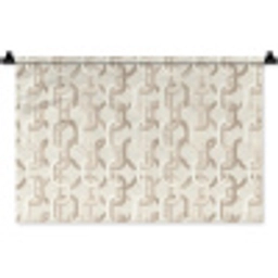 Motief - Abstract - Beige Wandkleed katoen klein 269 -zz3d