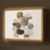 Ovaal - Kleurvlakken - Penseelstreken Light Box met batterij (Wandlamp) middel -z3d_website
