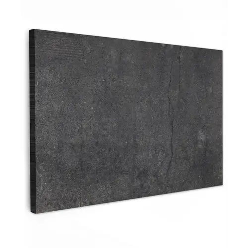Beton - Zwart - Grijs - Rustiek - Industrieel canvas 2cm klein -z3d