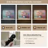 Bloemen - Kunst - Schilderij - Lente - Boeket Light Box met batterij (Wandlamp) middel -USP_lichtkleurNL