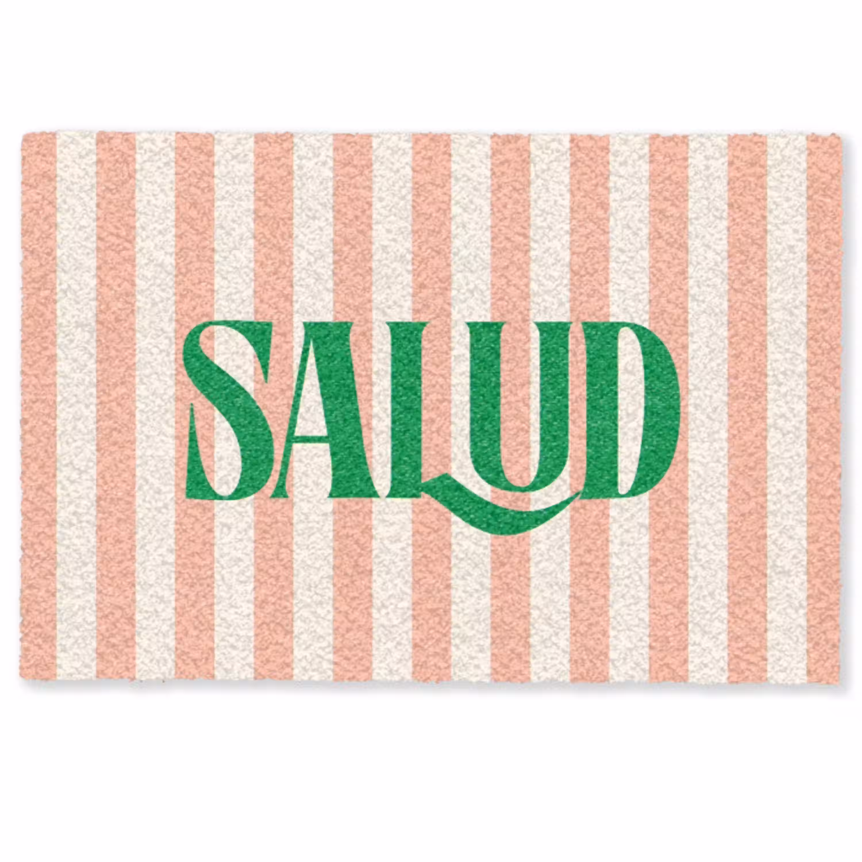 Zachtroze - Groen - Strepen - Salud Deurmat klein -zkaufland3d