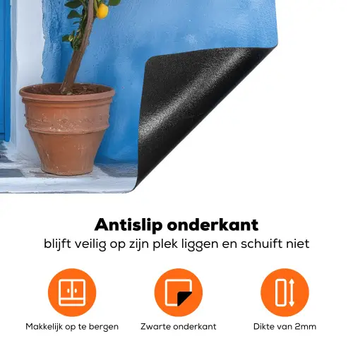 Citroenbomen - Geel - Deur - Potten Inductie beschermer vinyl 3mm klein -zzzzzzz-td-onderkant