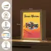 Auto - Race  - F1 - Jongens - Geel - Rood Light Box met kabel (Kinderlampje) klein -USP_NL