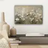 Bloemen - Wit - Natuur - Grijs - Modern canvas 2cm klein -sfeer6