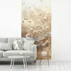 Wilde - Bloemen - Wit fotobehang vinyl groot -woonkamer