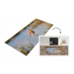 Vogel - Steltloper - Water - Natuur Keukenloper - keukenmat middel -3d