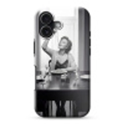 Vrouw - Spaghetti - Zwart - Wit Toughcase MagSafe Apple iPhone 17 klein -3d