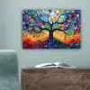 Kunst - Levensboom - Bloemen - Hippie canvas 2cm klein -sfeer4